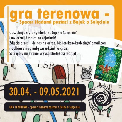 GRA TERENOWA Spacer śladami postaci z "Bajek o Sulęcinie"