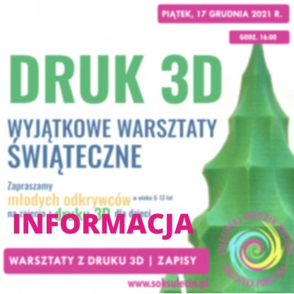 Zajęcia z druku 3D odwołane.
