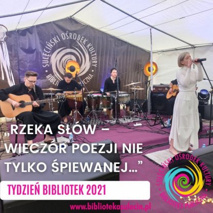 Rzeka słów - wieczór poezji nie tylko śpiewanej.