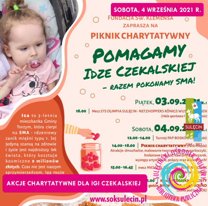Piknik charytatywny - POMAGAMY IDZE CZEKALSKIEJ