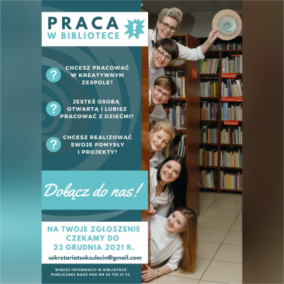 Praca szuka człowieka - dołącz do biblioteki!