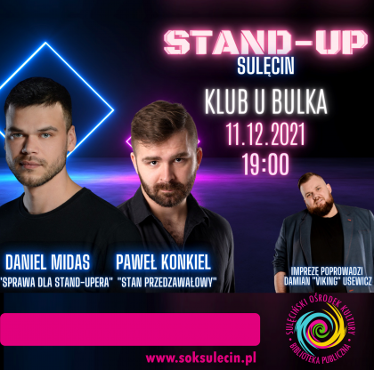 11.12. Stand-Up: Daniel Midas, Paweł Konkiel
