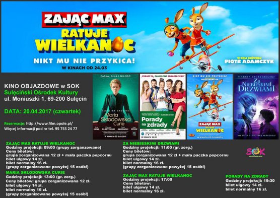 Opolskie Kino Objazdowe - 22.04.2017r.