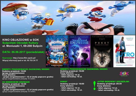 Opolskie Kino Objazdowe w SOK - czerwcowe seanse