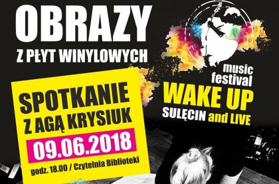 Spotkanie z Agą Krysiuk - obrazy z płyt z winylowych