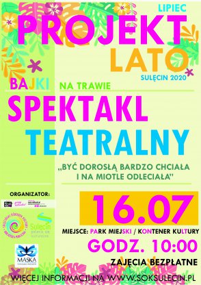 ☀ Projekt LATO ☀ Bajki na trawie - spektakl już w czwartek!
