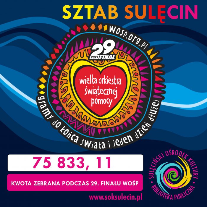 Znamy ostateczną kwotę zbiórki podczas 29. Finału WOŚP w Sulęcinie