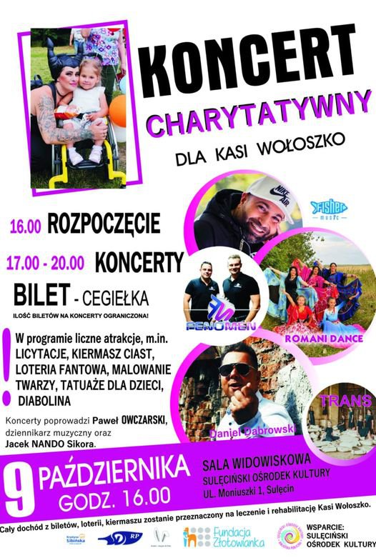 Koncert charytatywny dla Kasi Wołoszko