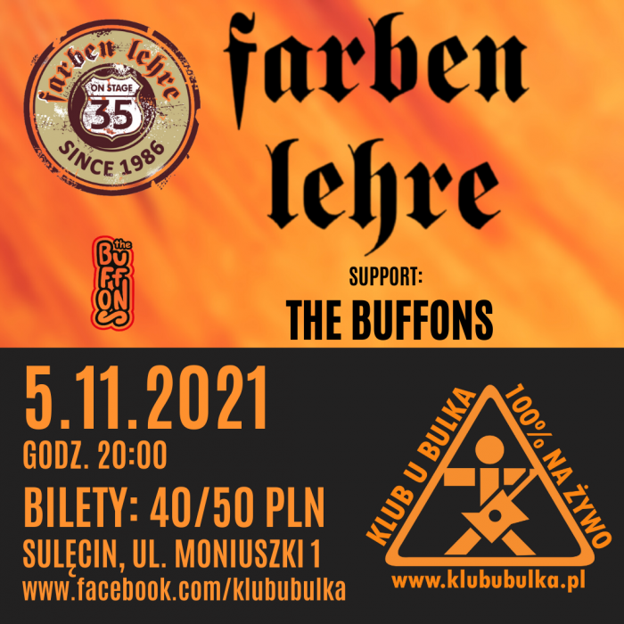 35-lecie FARBEN LEHRE + the BUFFONS
