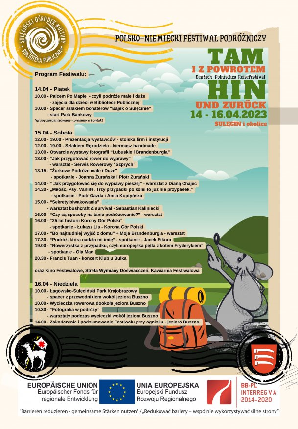 Sprawdź program Polsko-niemieckiego festiwalu podróżniczego "Tam i z powrotem"