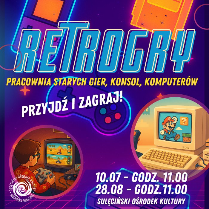 Wakacje pod Lipą 2025 - Zapraszamy na RetroGry!