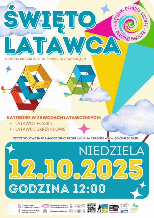 Święto Latawca 2025 – już 12 października w Sulęcinie!