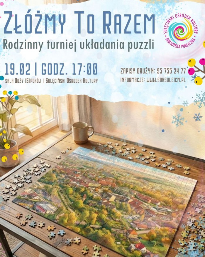 Zapraszamy na rodzinny turniej układania puzzli na czas!