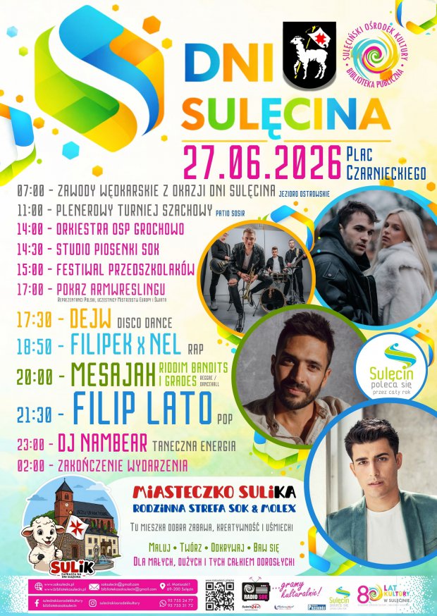Dni Sulęcina 2026 – zapraszamy do wspólnego świętowania!