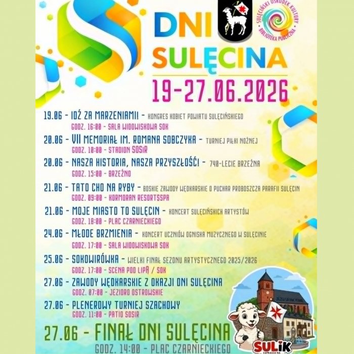 Dni Sulęcina 2026 – zapraszamy!