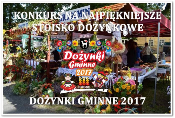 Dożynki Gminne w Długoszynie - konkurs na najpiękniejsze stoisko dożynkowe.