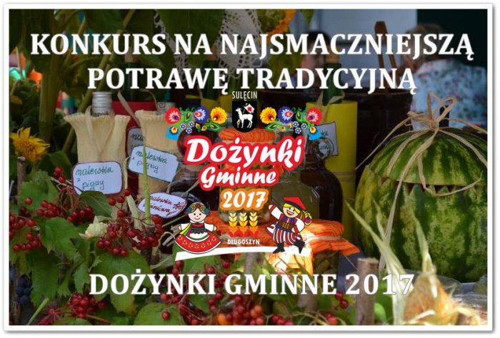 Dożynki Gminne w Długoszynie - konkurs na najsmaczniejszą potrawę regionalną.