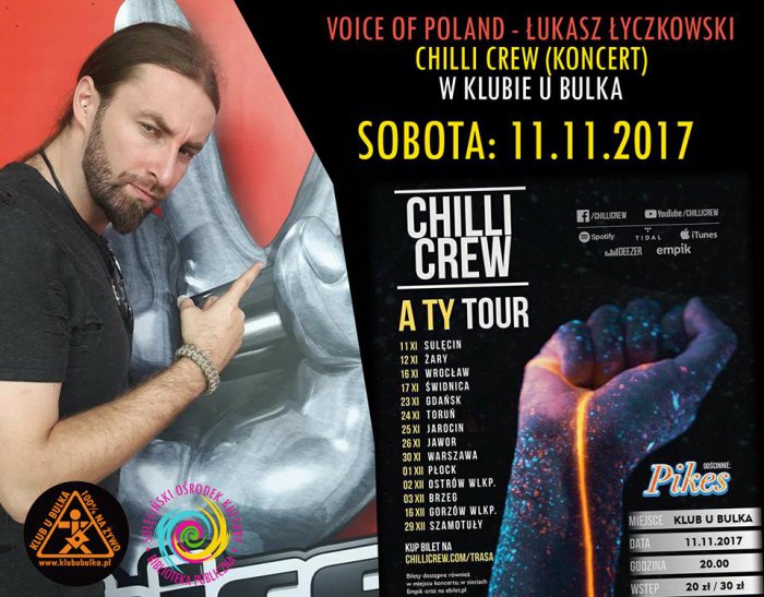 Łyczek LIVE & koncert: Chilli Crew w Klubie u Bulka / 11.11.2017r