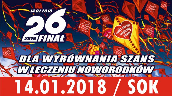 26. Finał Wielkiej Orkiestry Świątecznej Pomocy! Chcesz nas wesprzeć?