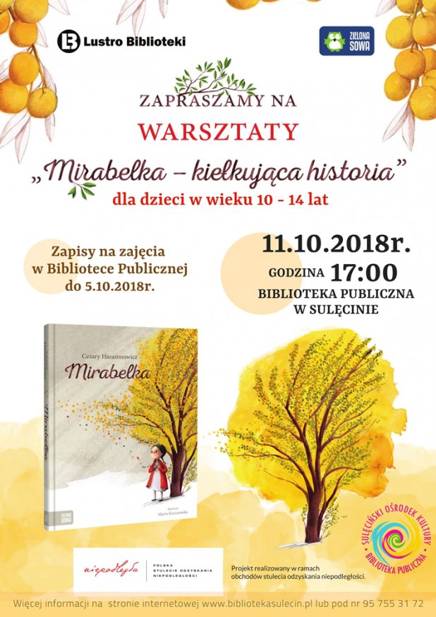 Warsztaty w Bibliotece - „Mirabelka – kiełkująca historia”