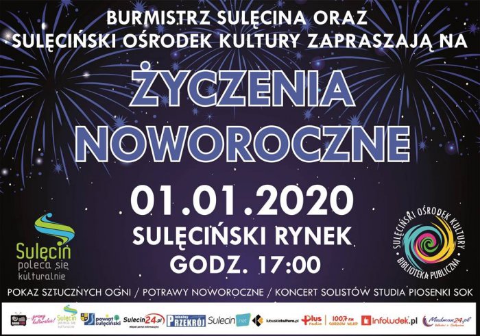 Życzenia Noworoczne na Sulęcińskim Rynku | 01.01.2020 r.
