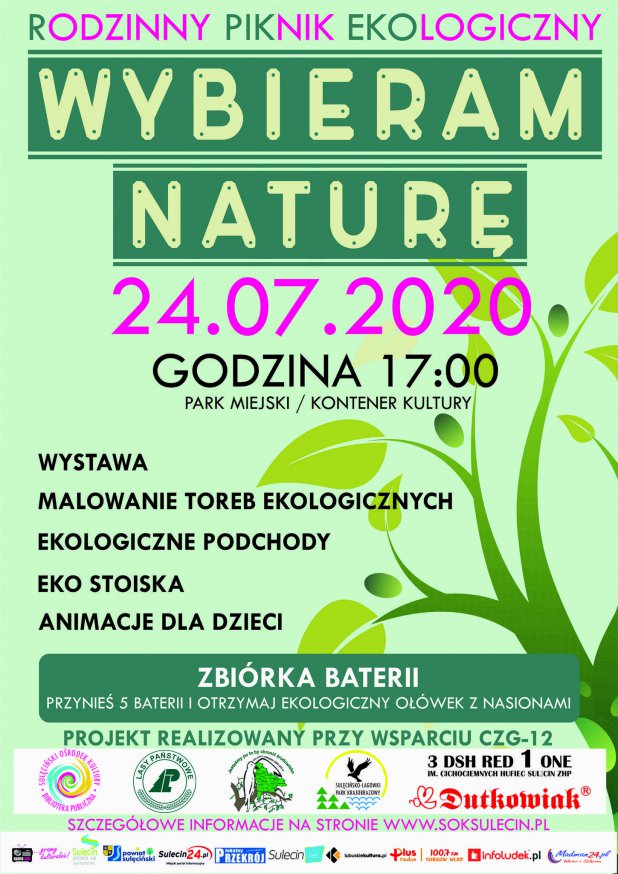 ☀ Projekt LATO ☀ Rodzinny Piknik Ekologiczny | 24.07.2020 r.