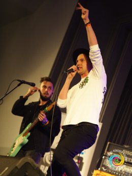 Sala widowiskowa, koncert - występ na scenie Żółta Febra