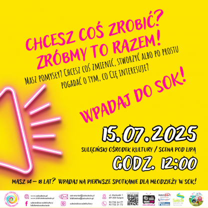 Chcesz coś zrobić? Zróbmy to razem! - Spotkanie dla młodzieży