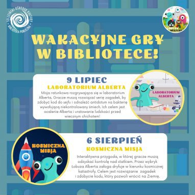 Kosmiczna Misja - wakacyjna gra w Bibliotece