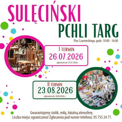 Sulęciński Pchli Targ – I termin lipiec 2026