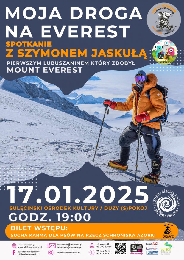 "Moja droga na Everest" - Spotkanie z Szymonem Jaskułą