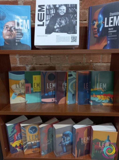 Rok Lema - książki autorstwa Stanisława Lema na półkach